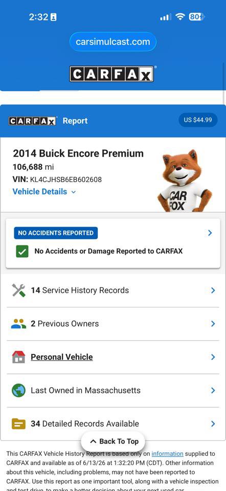 Used 2014 Buick Encore Premium AWD/4WD image 12