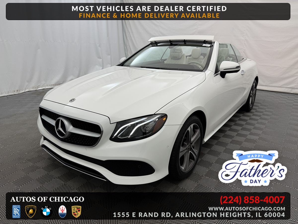 Used 2018 Mercedes-Benz E 400 4MATIC Cabriolet