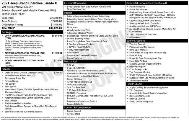 Used 2021 Jeep Grand Cherokee Laredo X image 4