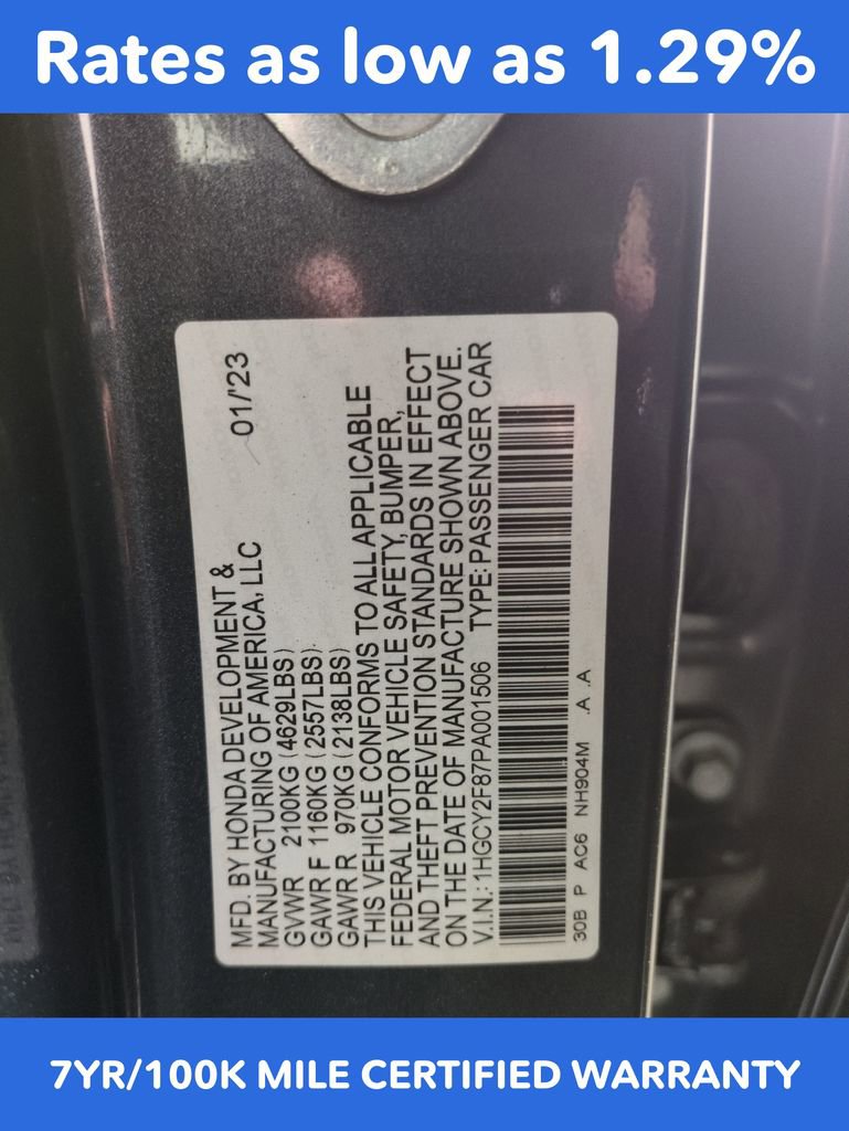 Certified 2023 Honda Accord Touring image 30
