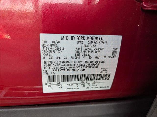 Used 2020 Ford Explorer Limited w/ Class III Trailer Tow Package RWD image 24