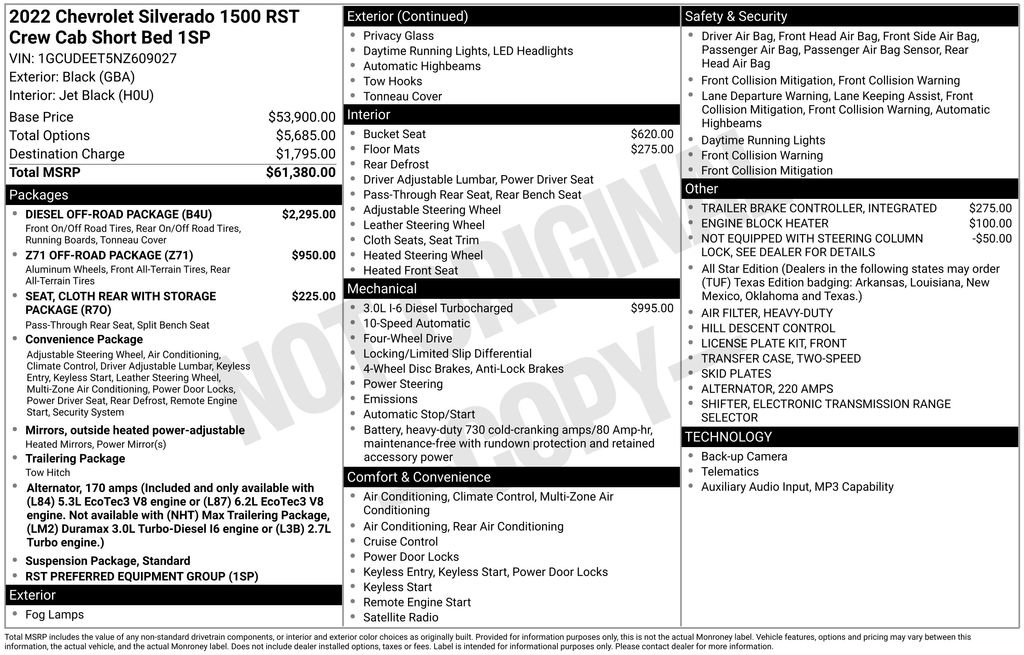 Used 2022 Chevrolet Silverado 1500 RST w/ Diesel Off-Road Package image 18