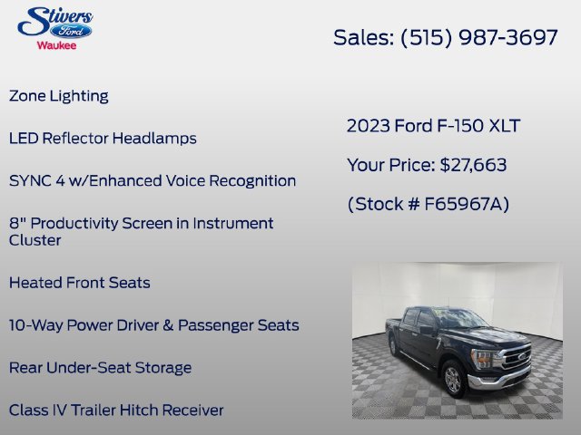 Used 2023 Ford F150 XLT w/ Equipment Group 302A High AWD/4WD image 34