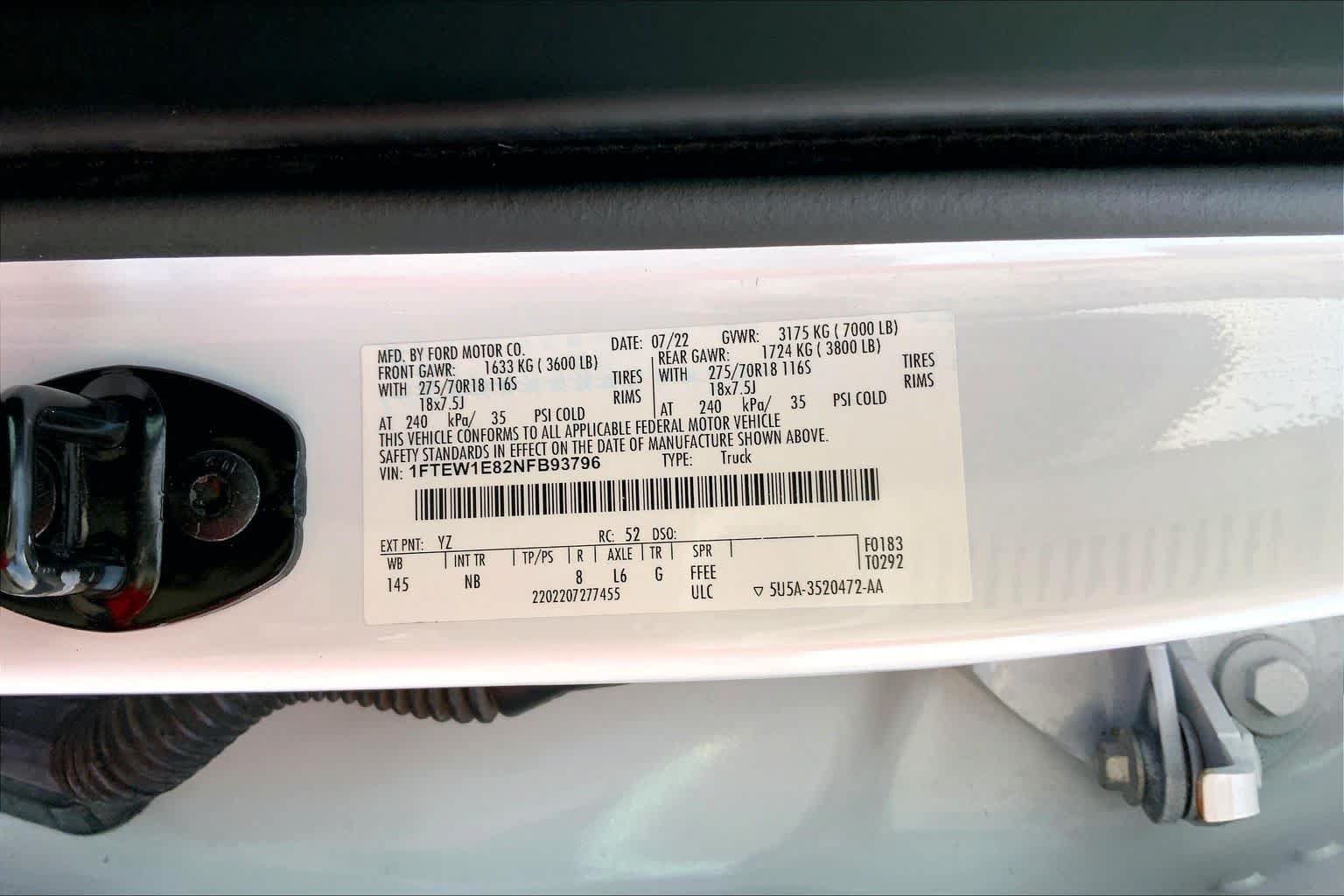Used 2022 Ford F150 Tremor w/ Equipment Group 402A High AWD/4WD image 34