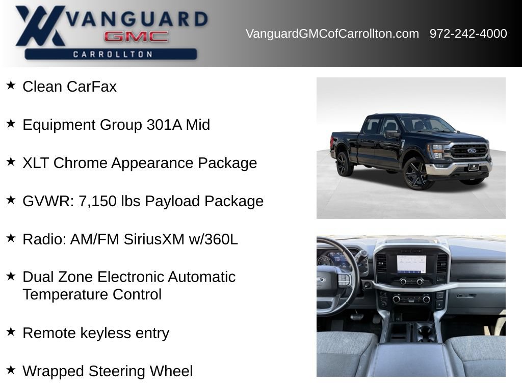 Used 2023 Ford F150 XLT w/ Equipment Group 301A Mid AWD/4WD image 6