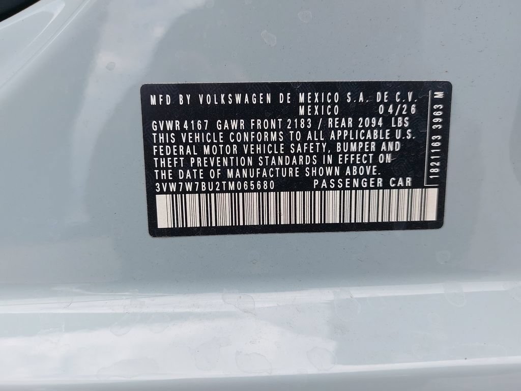 New 2026 Volkswagen Jetta SE FWD image 32