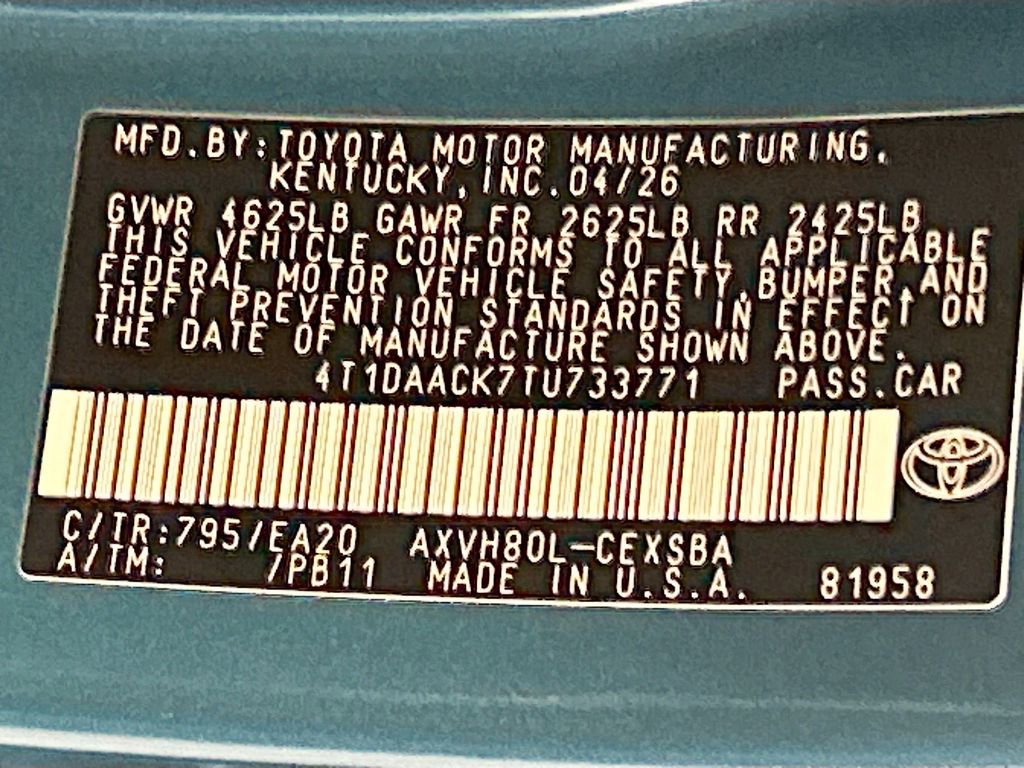 Used 2026 Toyota Camry SE w/ Multimedia Upgrade Package FWD image 29