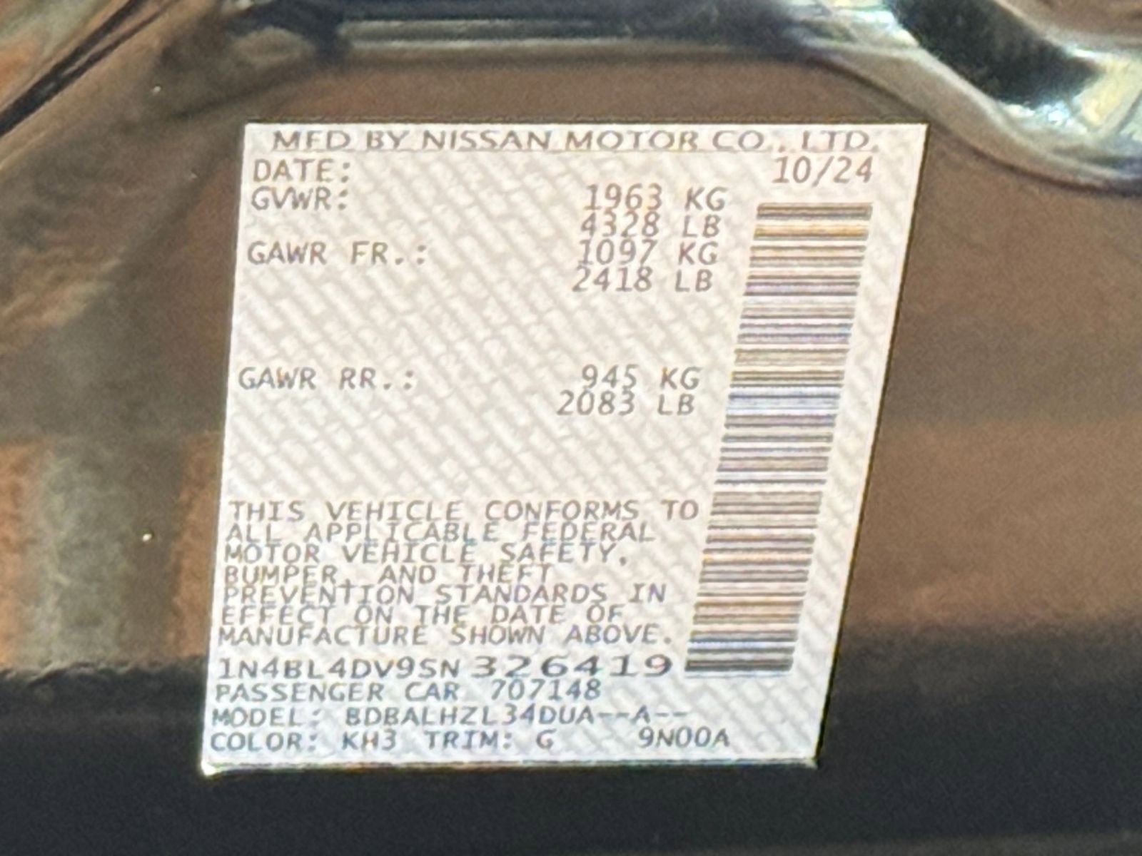 Used 2025 Nissan Altima 2.5 SV FWD image 30