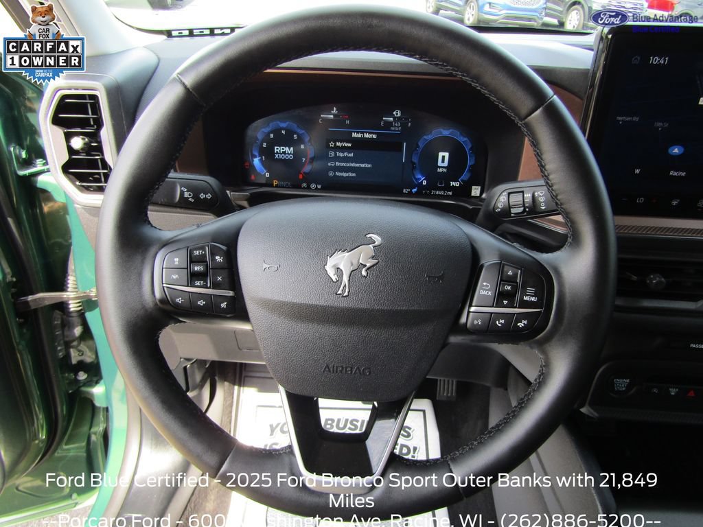Certified 2025 Ford Bronco Sport Outer Banks w/ Outer Banks Tech Package+ AWD/4WD image 16