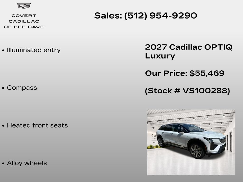 New 2027 Cadillac Optiq Luxury RWD image 21