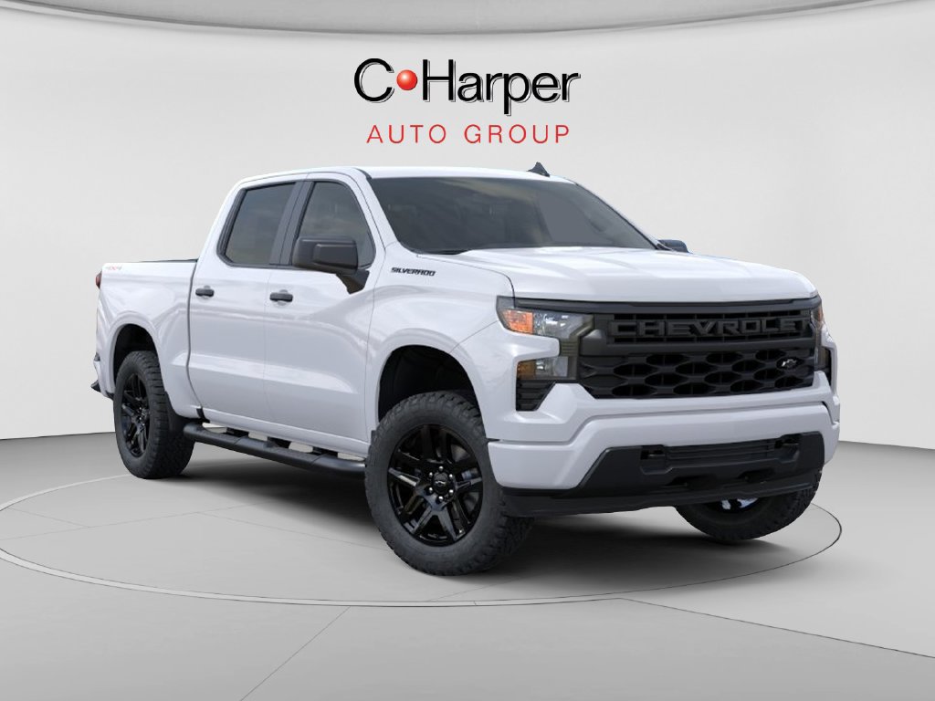 New 2026 Chevrolet Silverado 1500 Custom w/ LPO, Dark Essentials Package AWD/4WD image 1