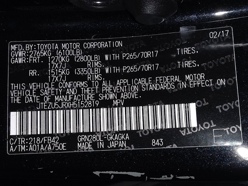 Used 2017 Toyota 4Runner SR5 RWD image 33