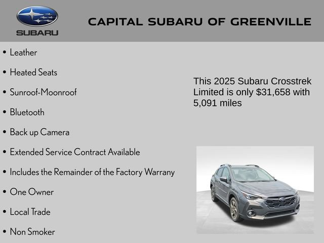 Certified 2025 Subaru Crosstrek 2.5i Limited w/ Popular Package #3A AWD/4WD image 4