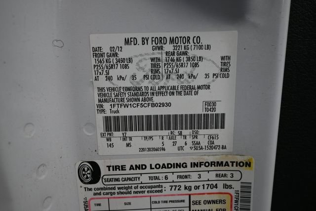 Used 2012 Ford F150 XLT w/ XLT Convenience Pkg RWD image 38