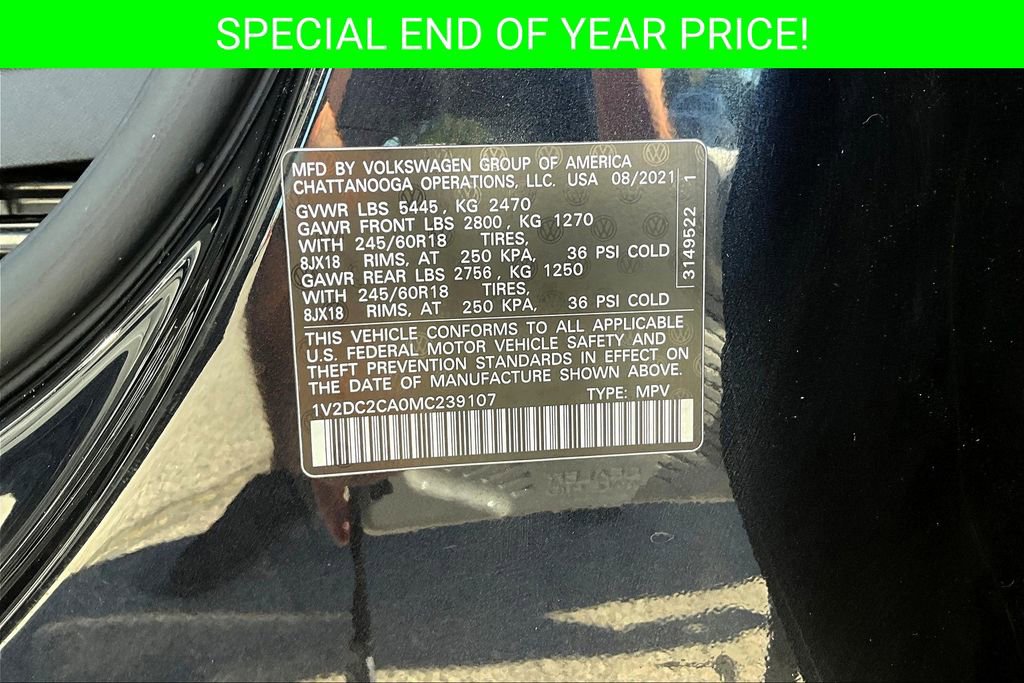 Used 2021 Volkswagen Atlas Cross Sport SE image 19