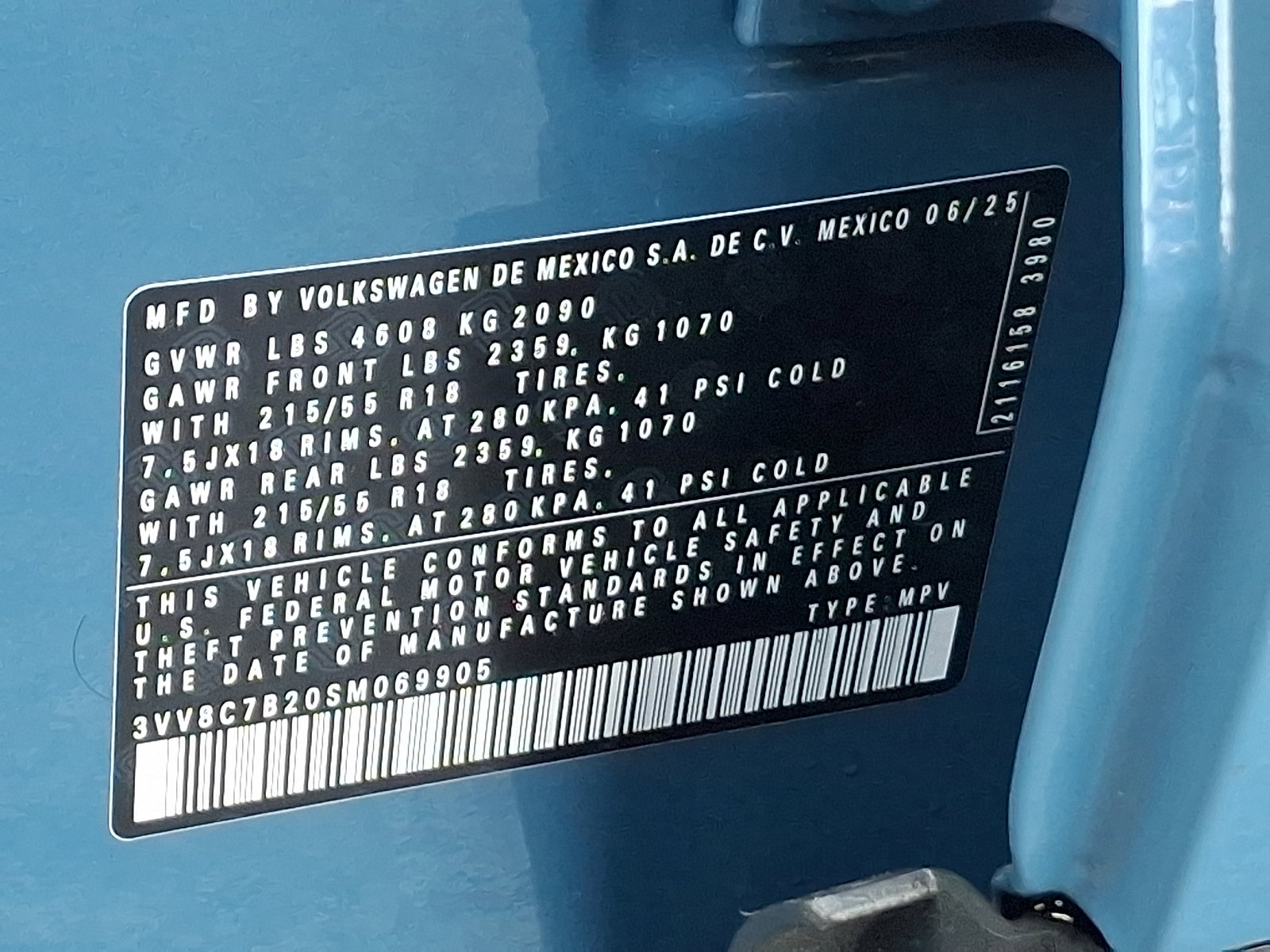 Certified 2025 Volkswagen Taos S image 26