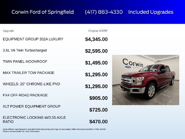Used 2019 Ford F150 XLT w/ Equipment Group 302A Luxury AWD/4WD image 6