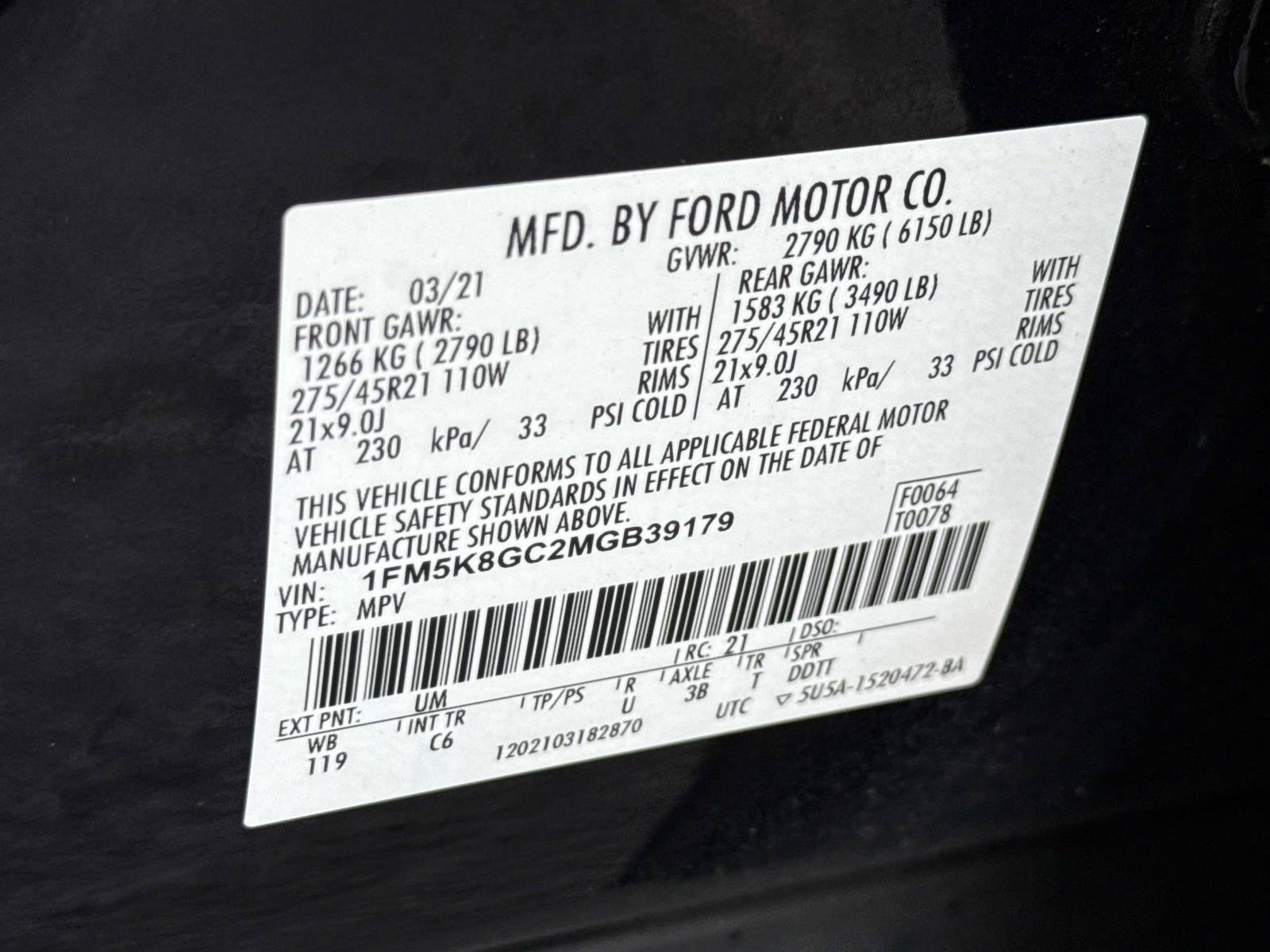 Used 2021 Ford Explorer ST w/ Equipment Group 401A AWD/4WD image 26