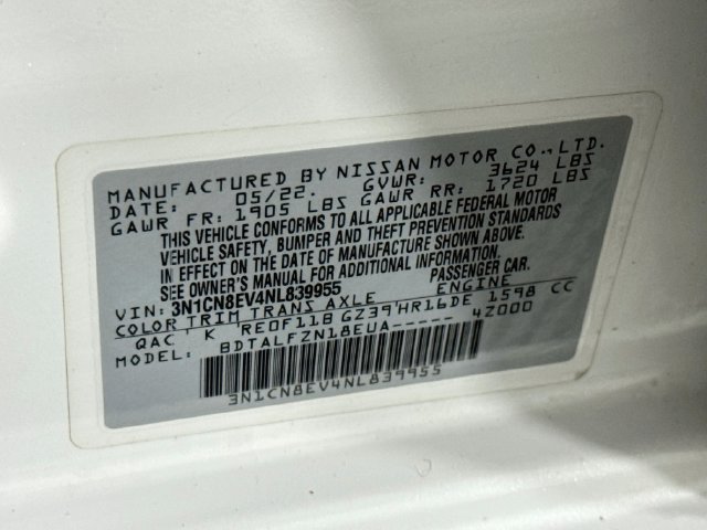Used 2022 Nissan Versa SV FWD image 28