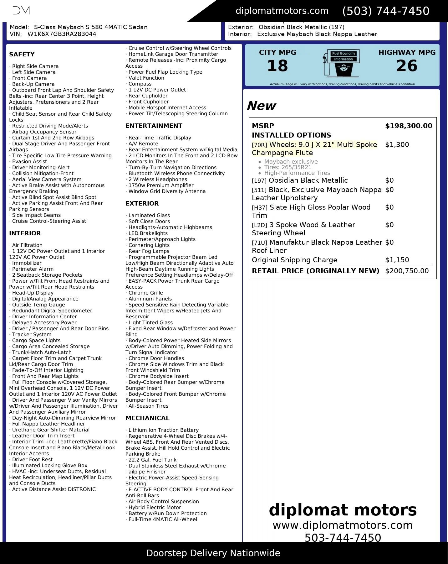 Used 2024 Mercedes-Benz Maybach S 580 4MATIC image 2