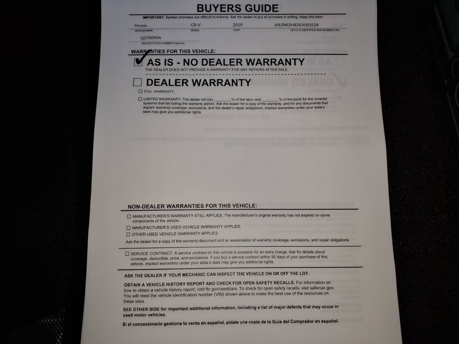 Used 2019 Honda CR-V EX-L image 22