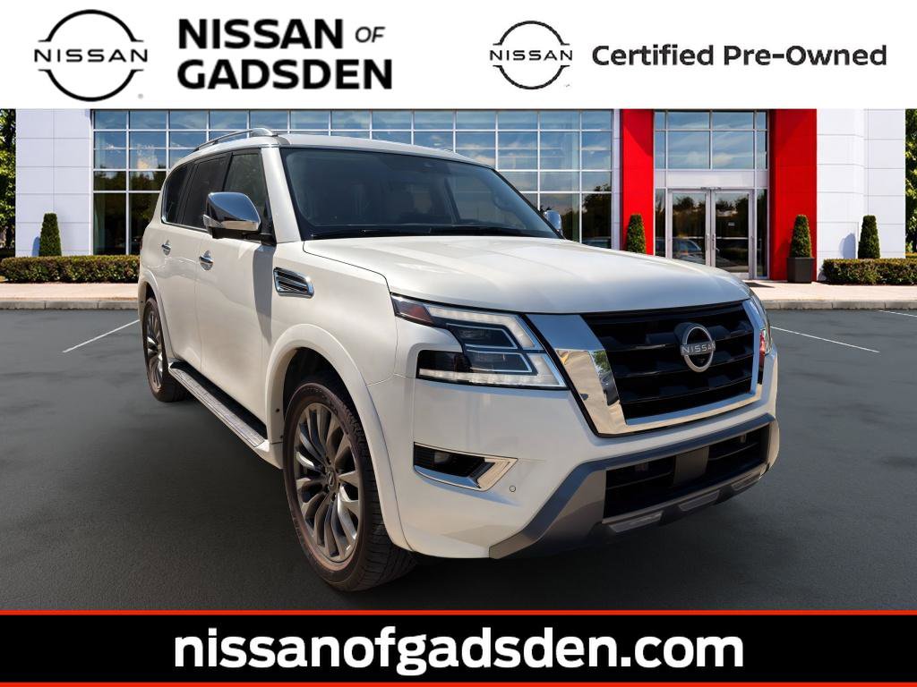 Certified 2024 Nissan Armada Platinum w/ Captain's Chairs Package image 1