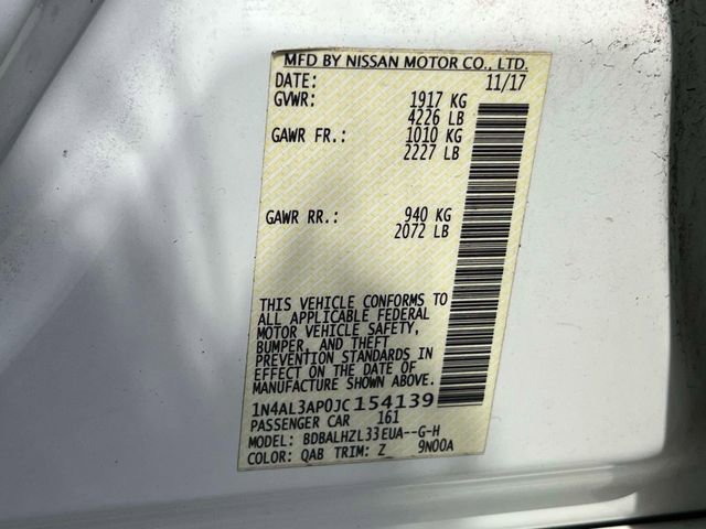 Used 2018 Nissan Altima 2.5 SR w/ SR Special Edition FWD image 19