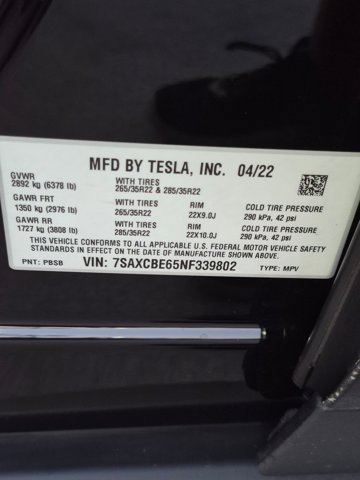 Used 2022 Tesla Model X Plaid AWD/4WD image 17