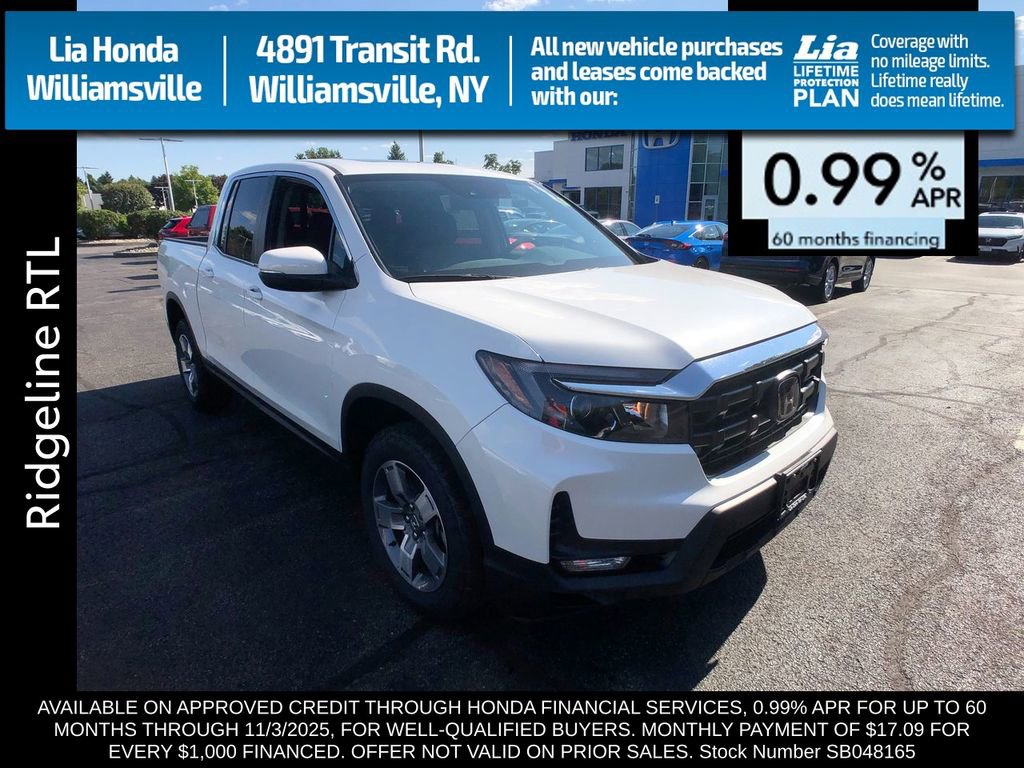 New 2025 Honda Ridgeline RTL