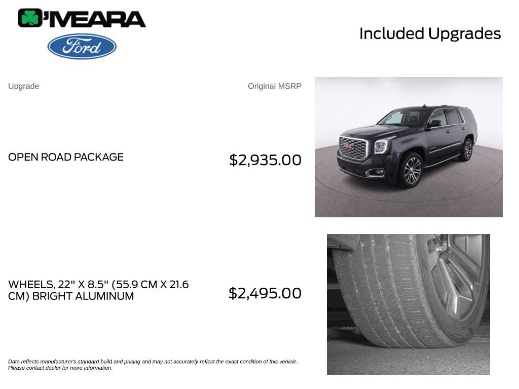 Used 2020 GMC Yukon Denali w/ Open Road Package RWD image 4