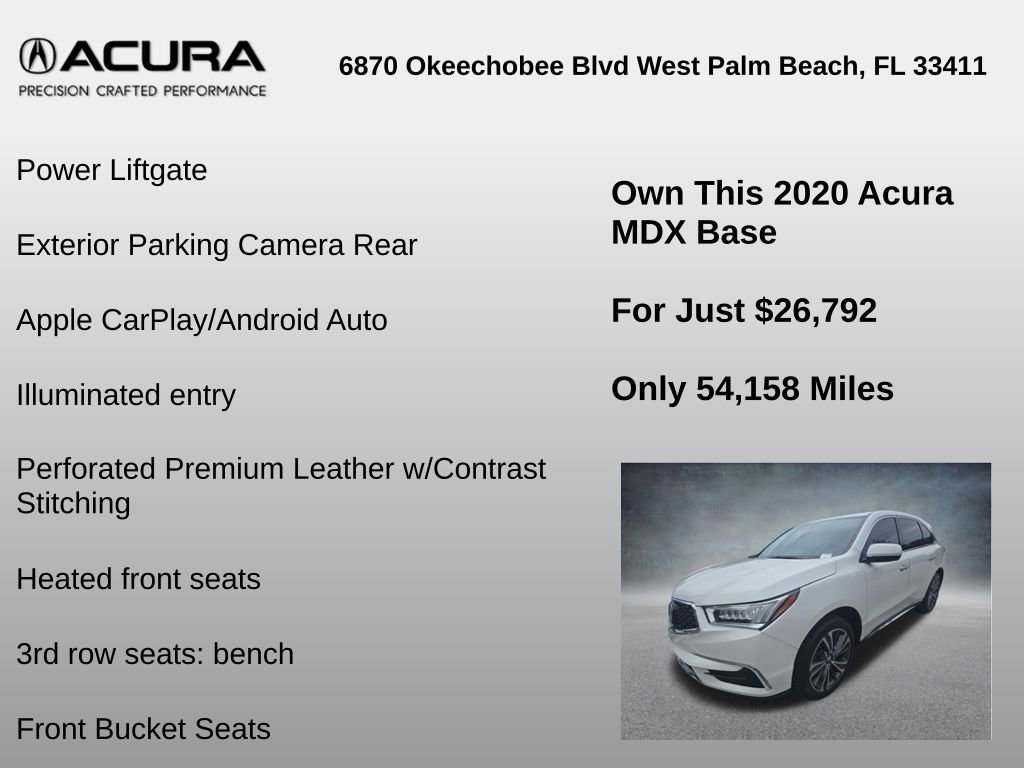 Used 2020 Acura MDX FWD w/ Technology Package image 12
