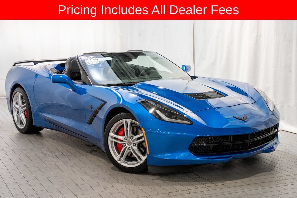 Used 2016 Chevrolet Corvette Stingray Convertible w/ 2LT Preferred Equipment Group RWD image 1