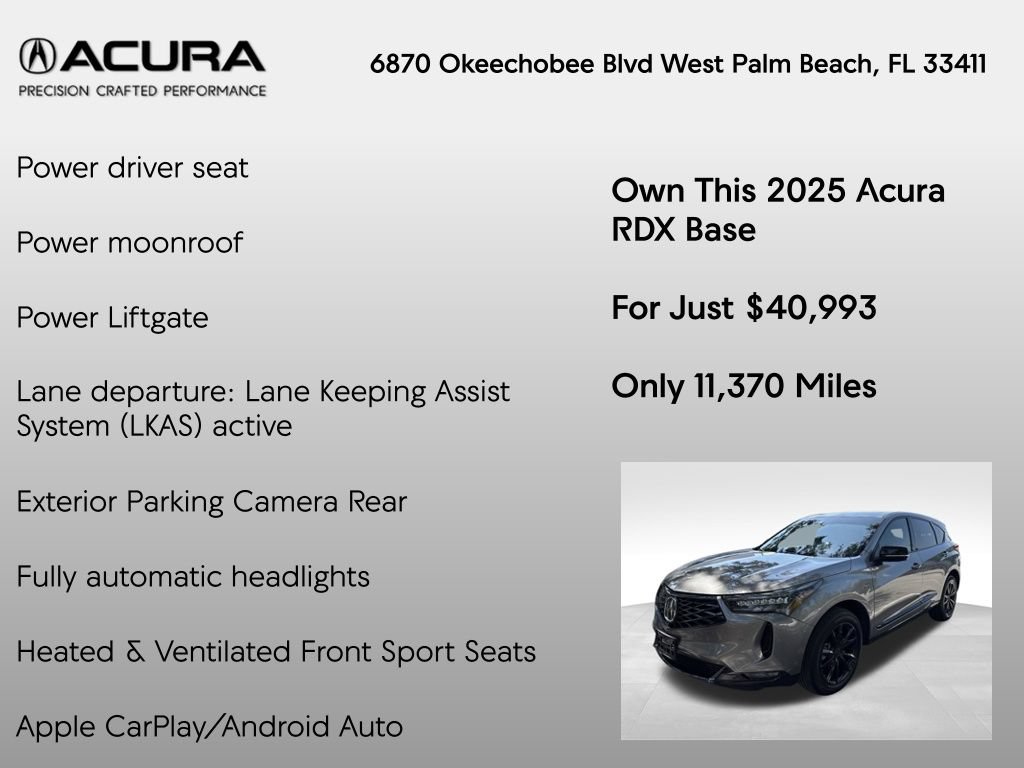 Certified 2025 Acura RDX A-Spec AWD/4WD image 14