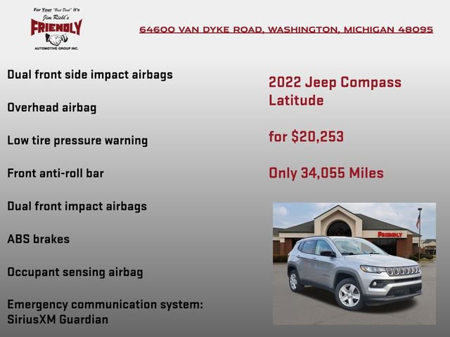 Used 2022 Jeep Compass Latitude AWD/4WD image 15