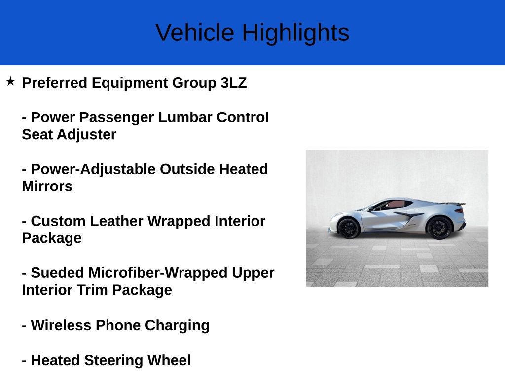 New 2026 Chevrolet Corvette Z06 w/ Stealth Interior Trim Package image 3