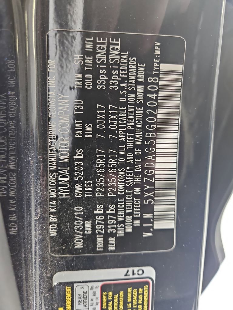 Used 2011 Hyundai Santa Fe GLS image 28