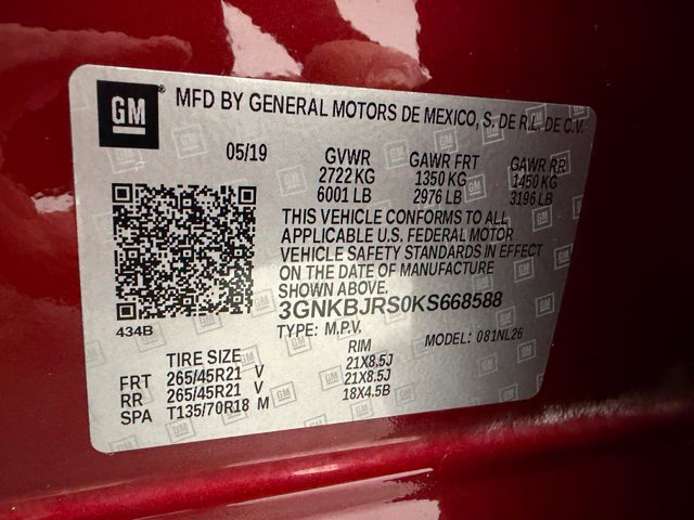 Certified 2019 Chevrolet Blazer RS w/ Sun and Wheels Package AWD/4WD image 23