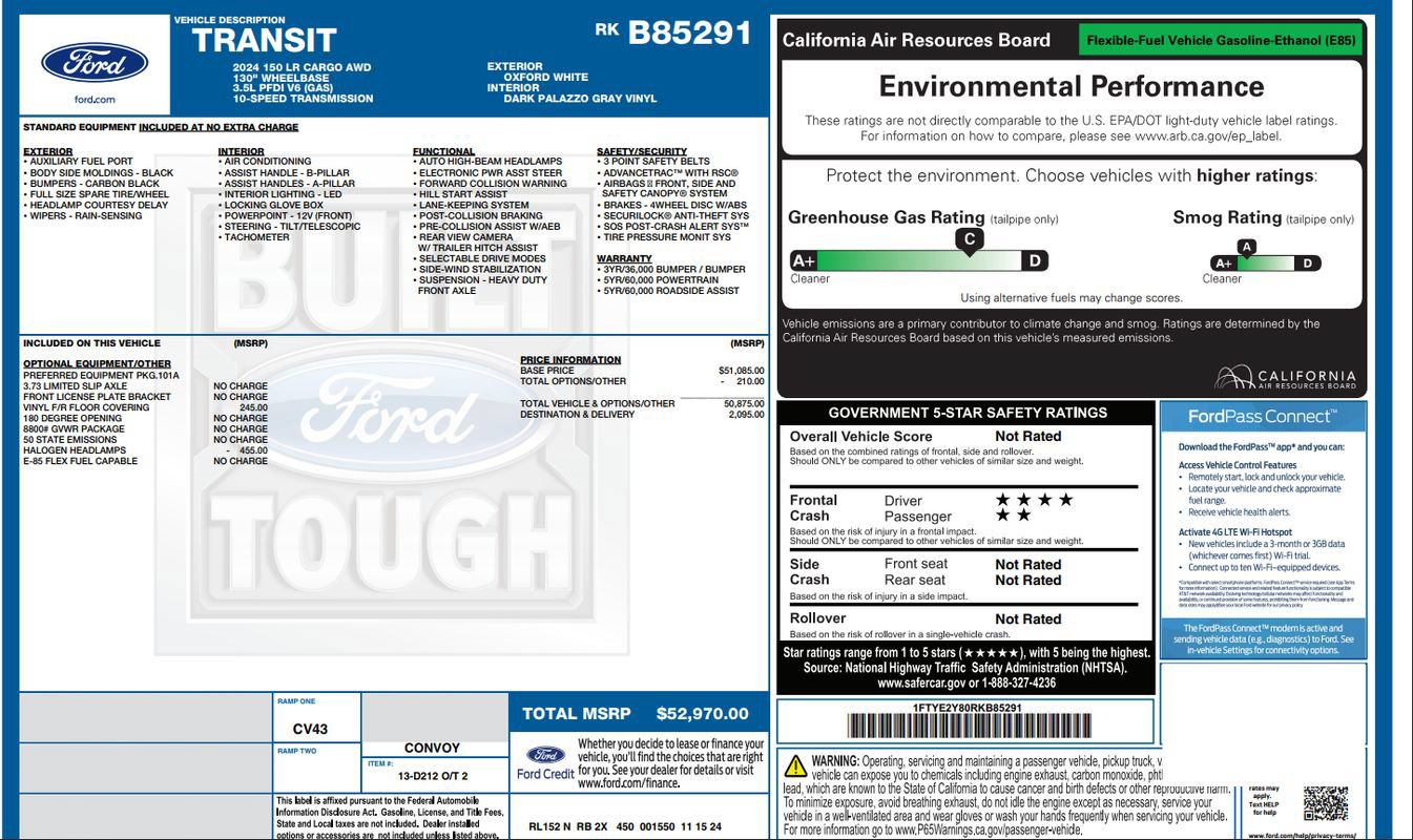 Used 2024 Ford Transit 150 Low Roof AWD image 9