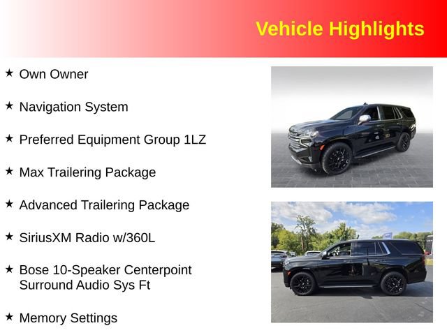 Used 2023 Chevrolet Tahoe Premier w/ Max Trailering Package AWD/4WD image 3