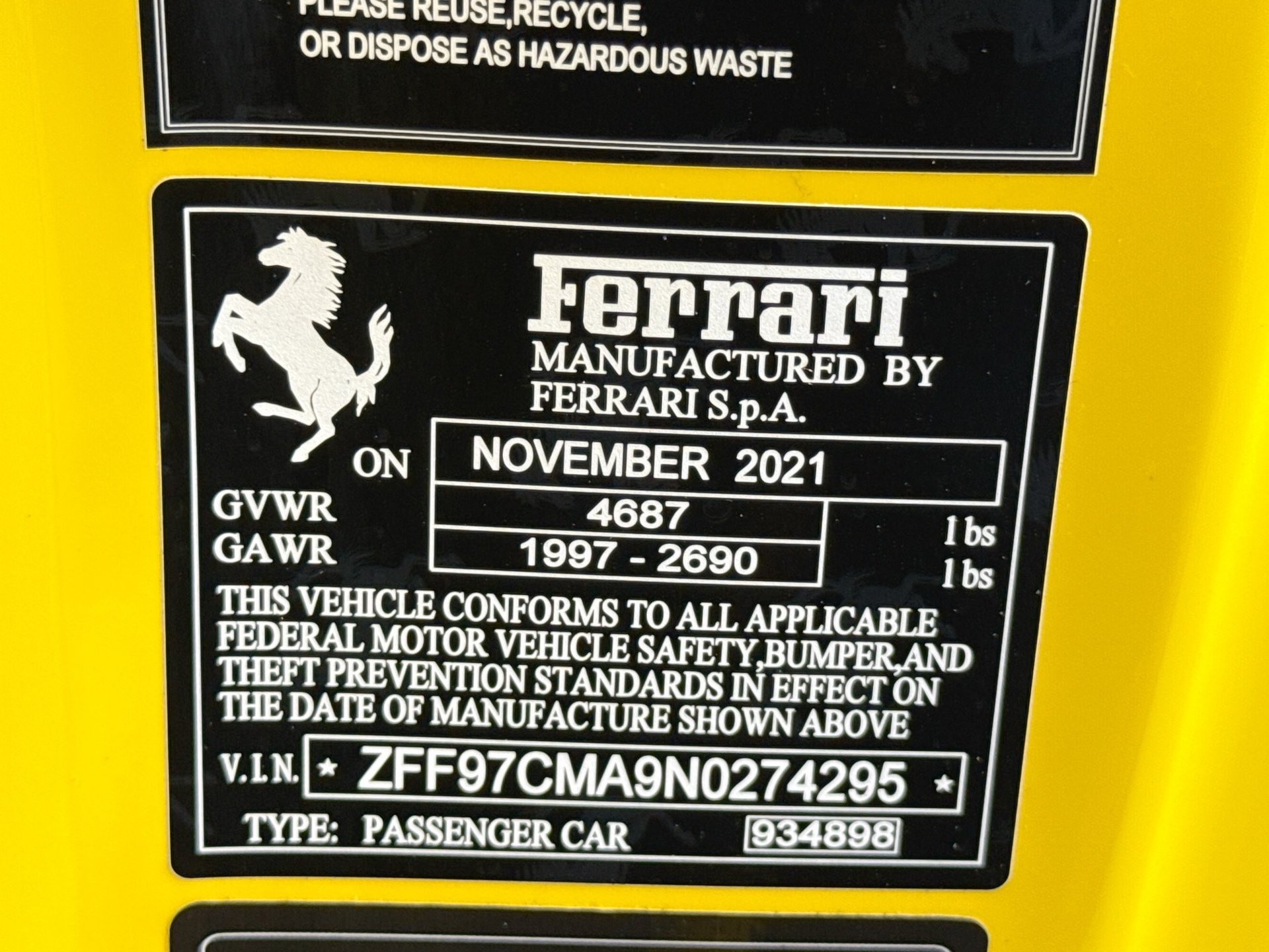 Certified 2022 Ferrari 812 GTS RWD image 27
