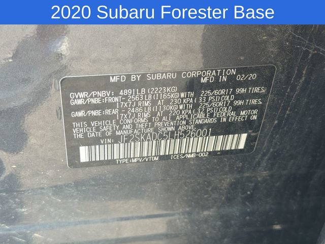 Used 2020 Subaru Forester w/ Alloy Wheel Package AWD/4WD image 22