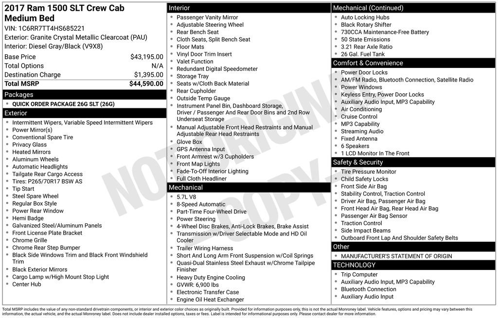 Used 2017 RAM 1500 Classic SLT image 5