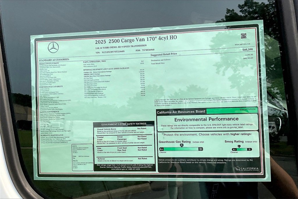 New 2025 Mercedes-Benz Sprinter 2500 image 11