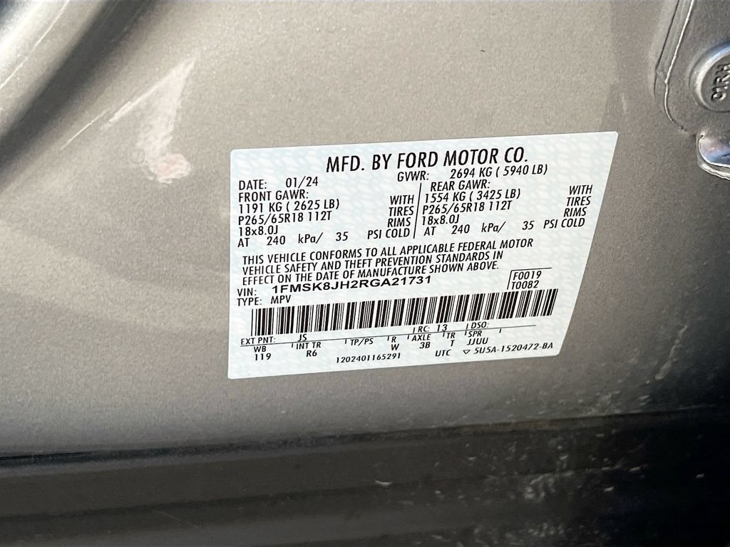 Used 2024 Ford Explorer Timberline w/ Timberline Technology Package AWD/4WD image 33