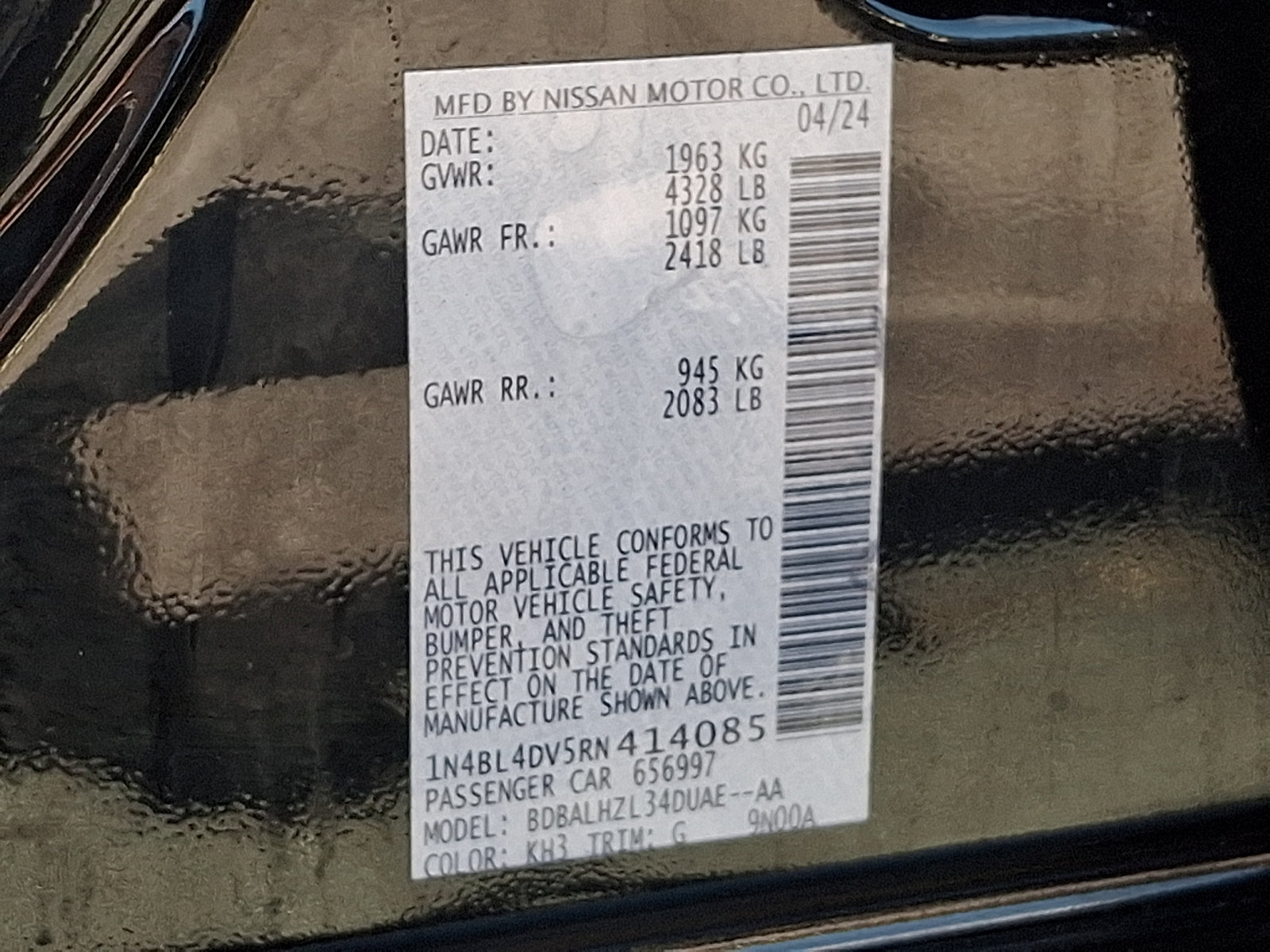 Used 2024 Nissan Altima 2.5 SV w/ SV Premium Package FWD image 28