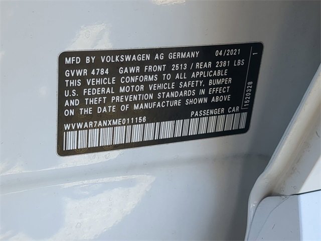 Certified 2021 Volkswagen Arteon SE image 34