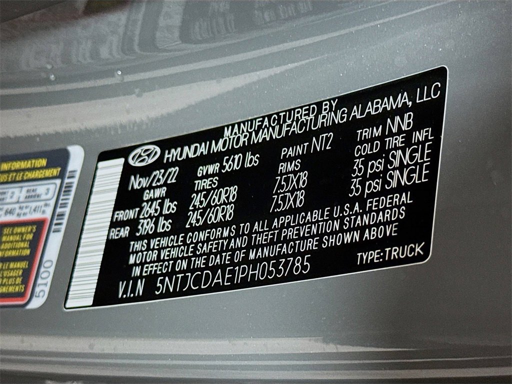 Certified 2023 Hyundai Santa Cruz SEL w/ Activity Package image 36