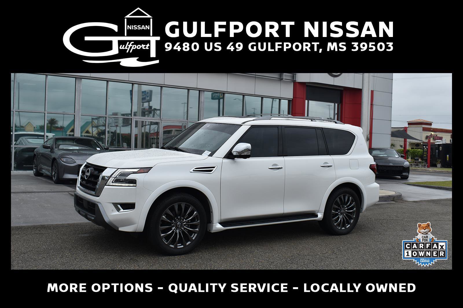 Used 2023 Nissan Armada Platinum w/ Captain's Chairs Package RWD image 1