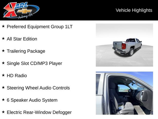 Used 2018 Chevrolet Silverado 1500 LT w/ All Star Edition AWD/4WD image 2