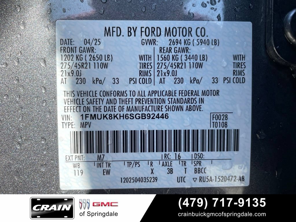 Used 2025 Ford Explorer ST-Line w/ Premium Package AWD/4WD image 32